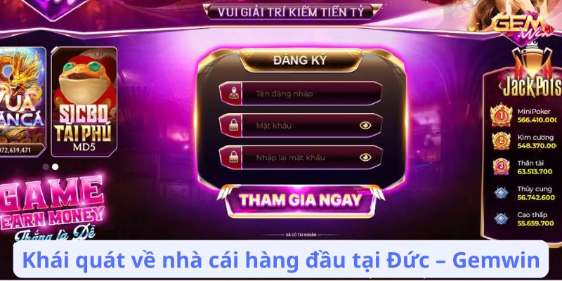 Khái quát về nhà cái hàng đầu tại Đức – Gemwin